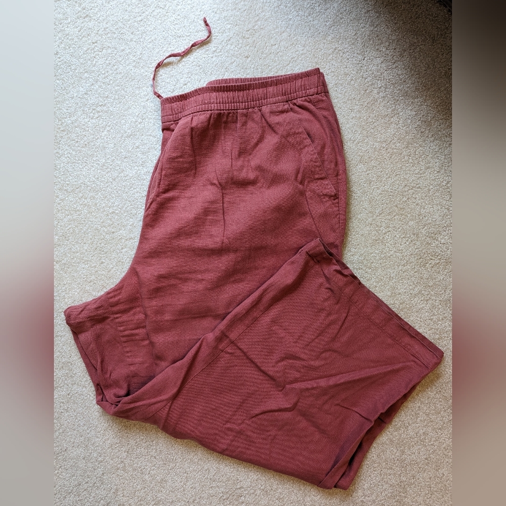 Old Navy Linen Blend wide leg pants